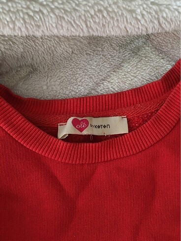 l Beden kırmızı Renk Oversize Sweatshirt