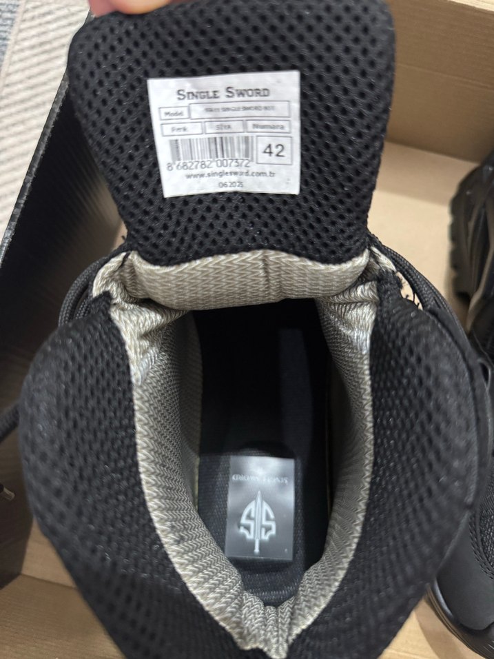 Siyah Kamuflaj Desenli Erkek Biker Bot - Görsel 5