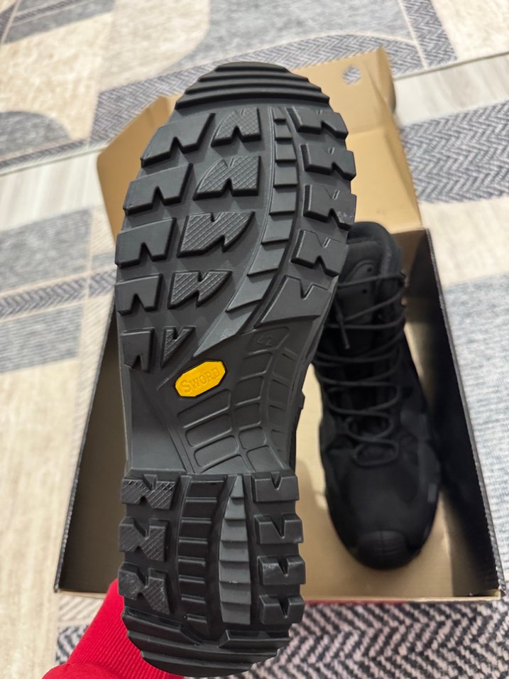 Siyah Kamuflaj Desenli Erkek Biker Bot - Görsel 4