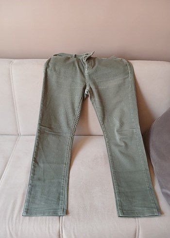 29 Beden yeşil Regular Fit Denim Erkek Pantolon