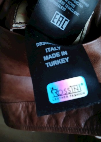 Baggio Rossini marka orta Uzunlukta Kahverengi Deri Kadın Ceket - Görsel 11