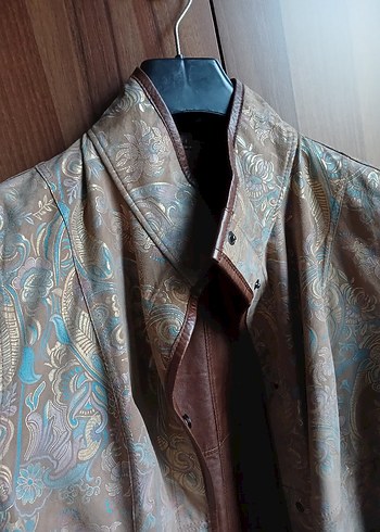 Baggio Rossini marka orta Uzunlukta Kahverengi Deri Kadın Ceket - Görsel 9