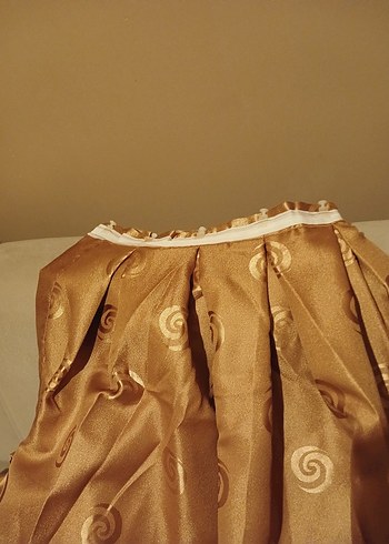 Parlak Kahverengi Düz Fon Perde iki kanat - Görsel 4