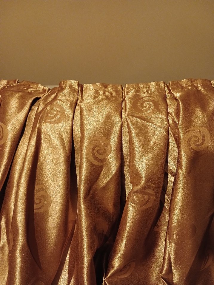 Parlak Kahverengi Düz Fon Perde iki kanat - Görsel 3