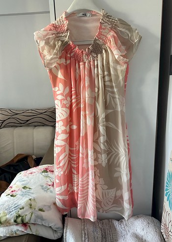 Pembe Bohem elbise - Görsel 3