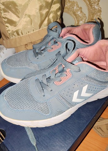 Gri Kadın Spor Ayakkabı Velcro Detaylı - Görsel 3