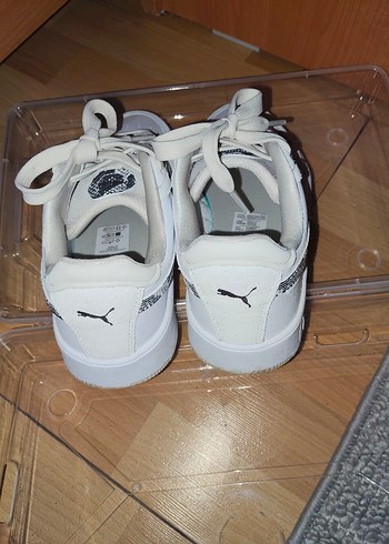 Kadın Beyaz Yılan Desenli Platform Spor Ayakkabı orjina ürün - Görsel 2