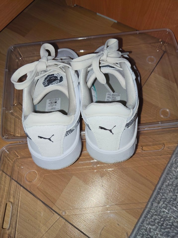 Kadın Beyaz Yılan Desenli Platform Spor Ayakkabı orjina ürün - Görsel 2