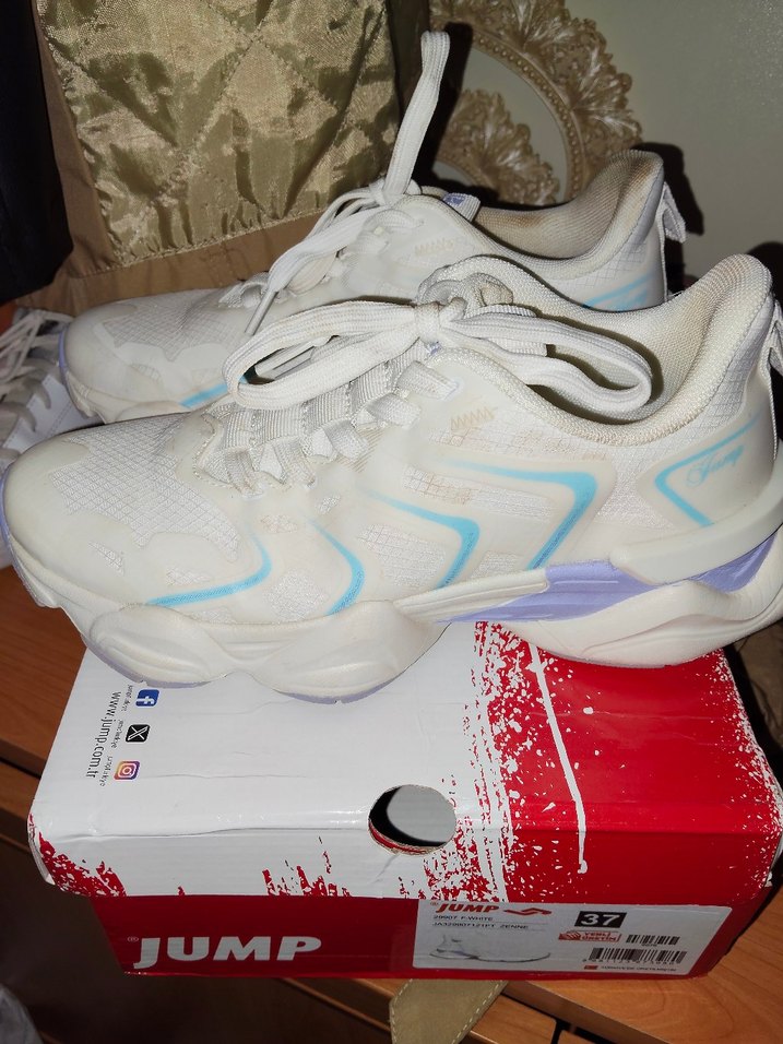 Beyaz Bağcıklı Kadın Spor Ayakkabı - Görsel 2