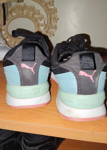 Gri Kadın Spor Ayakkabısı Velcro Detaylı - Görsel 4