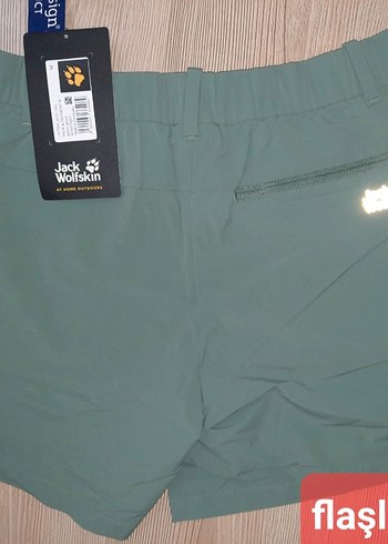 m Beden Jack Wolfskin Rahat Kesim Yeşil Mini Şort