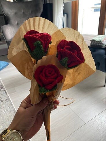 Beden çeşitli Renk ÖRGÜ GÜL