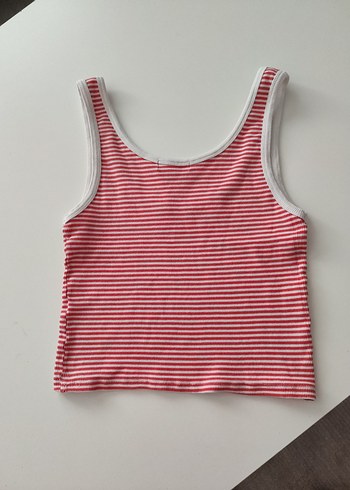 Kırmızı Çizgili crop - Görsel 3