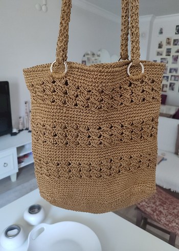 Diğer Kağıt ipten yapılmış çanta