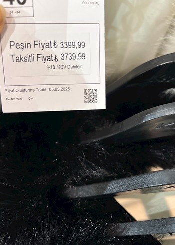 Beyaz Kadın Kürk Detaylı Midi Boy Ceket - Görsel 4