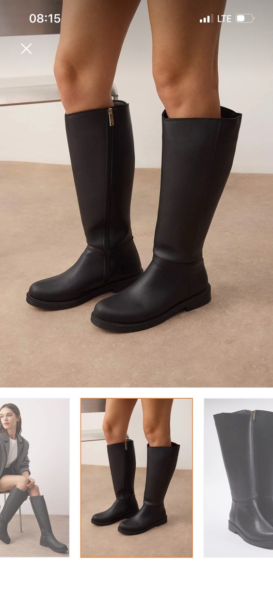 Siyah Tokalı Kadın Dizüstü Bot - Görsel 2