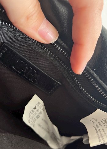 Zincir Detaylı Siyah Deri Kadın Çanta - Görsel 5