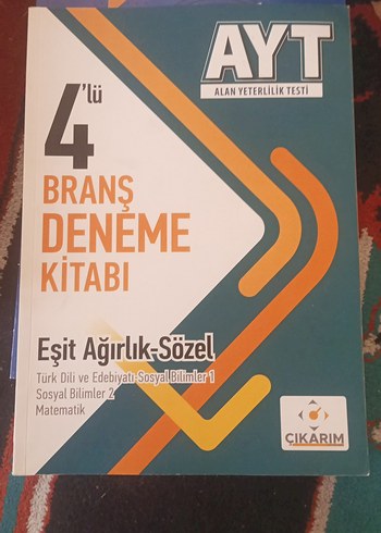 4'lü Branş Deneme Kitabı - Eşit Ağırlık Sözel