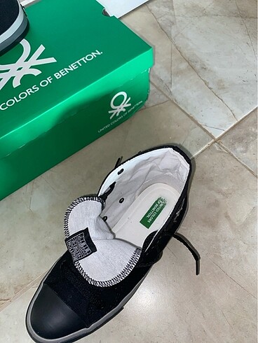 38 Beden Benetton Siyah Kadin Ayakkabı
