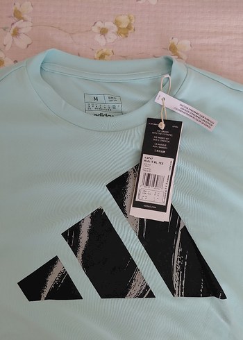 Adidas Mavi Pamuklu Baskılı Tişört - Görsel 2