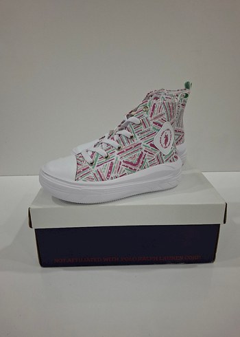 USPA kız çocuk yüksek sneaker - Görsel 4