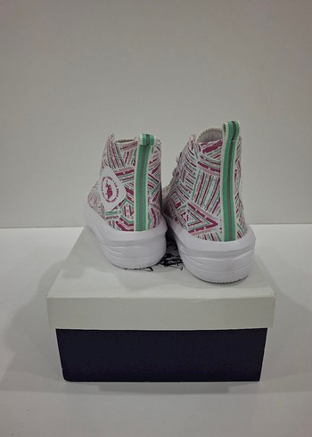 USPA kız çocuk yüksek sneaker - Görsel 3