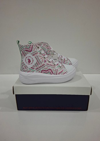 USPA kız çocuk yüksek sneaker - Görsel 2
