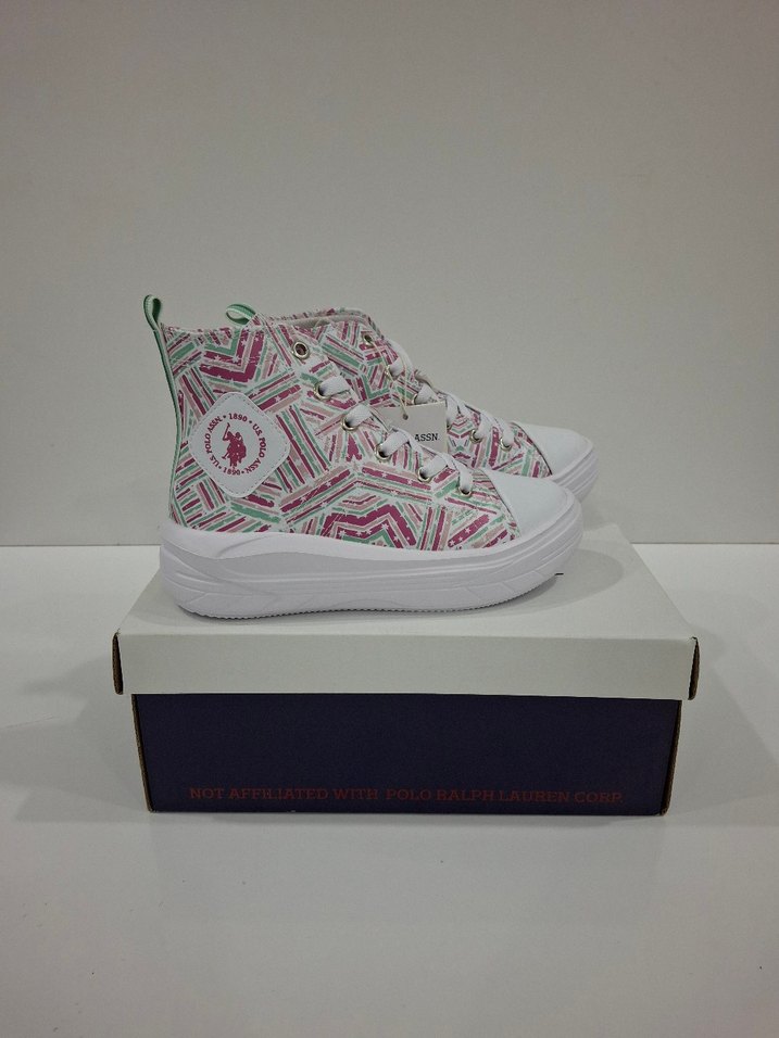USPA kız çocuk yüksek sneaker - Görsel 2