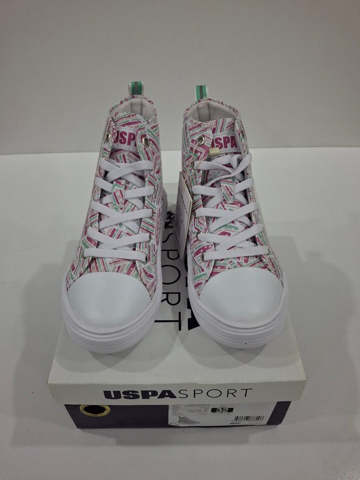 USPA kız çocuk yüksek sneaker - Görsel 5