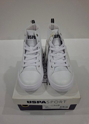 USPA kız çocuk yüksek sneaker - Görsel 5