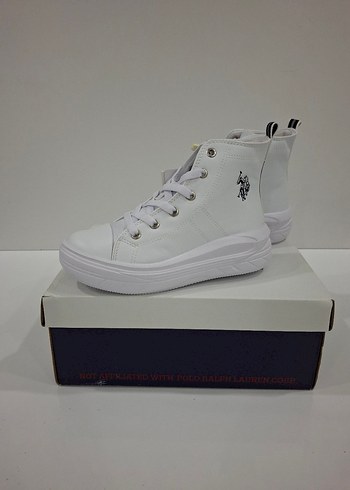 USPA kız çocuk yüksek sneaker - Görsel 4