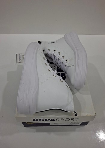 USPA kız çocuk yüksek sneaker - Görsel 6