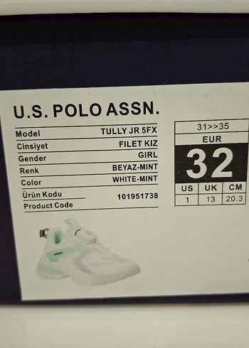 USPA akıllı bağcık çocuk spor ayakkabı - Görsel 9