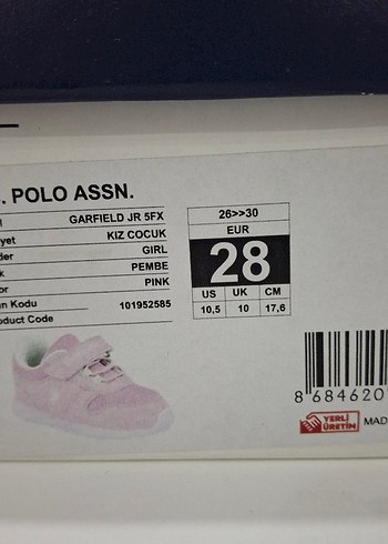 USPA kız çocuk spor ayakkabı - Görsel 9