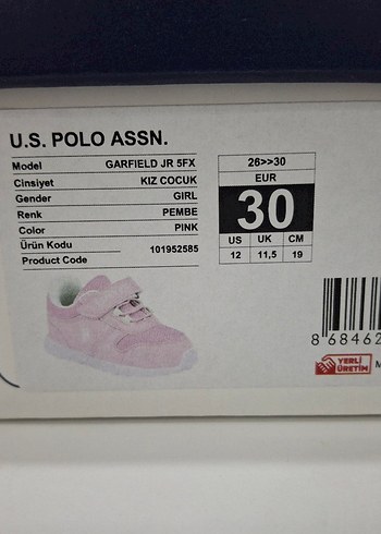 USPA kız çocuk spor ayakkabı - Görsel 9