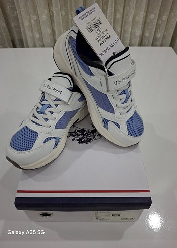 33 Beden mavi Renk U.S. Polo Assn. erkek çocuk spor ayakkabı