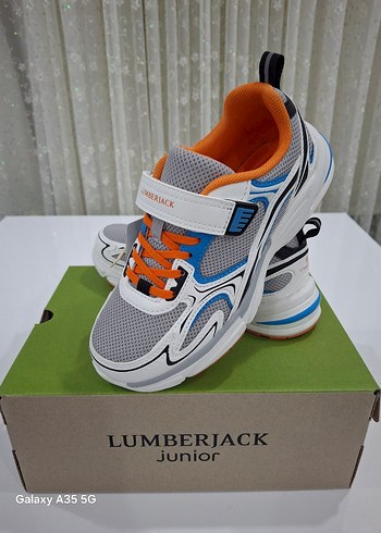 33 Beden turuncu Renk Lumberjack Erkek Çocuk Turuncu Gri Sneaker