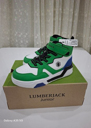 30 Beden beyaz Renk Lumberjack erkek çocuk high sneaker