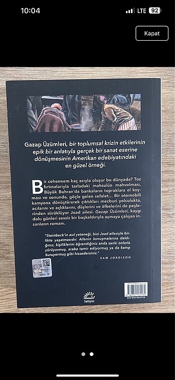  Gazap üzümleri john steinbeck