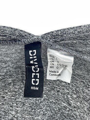 l Beden gri Renk H&M Kısa Elbise %70 İndirimli.