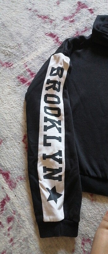 13-14 Yaş Beden H&M KIZ COCUK CROP SWEATSHIRT