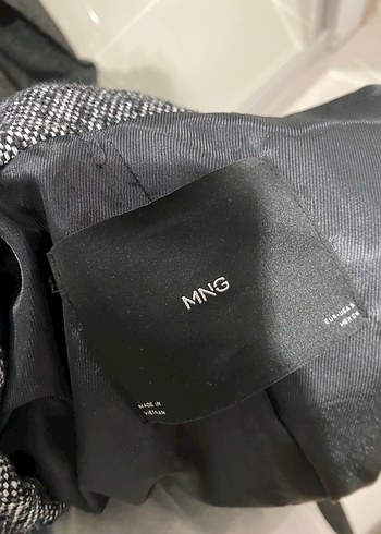 Gri Midi Düğmeli Ofis Kabanı