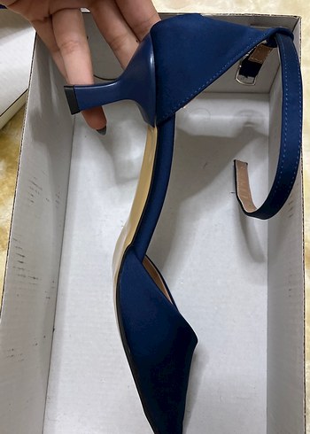 DSquared2 Mavi Minimalist Tokalı Stiletto Topuklu Ayakkabı