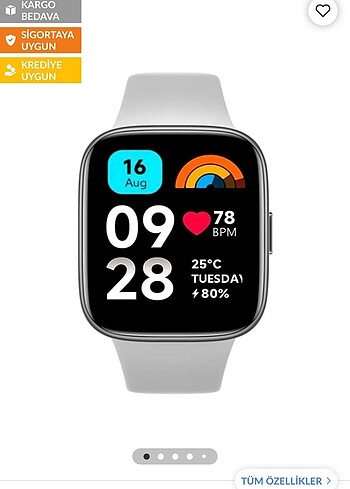 Xiaomi Redmi Watch 3 Active Akıllı Saat