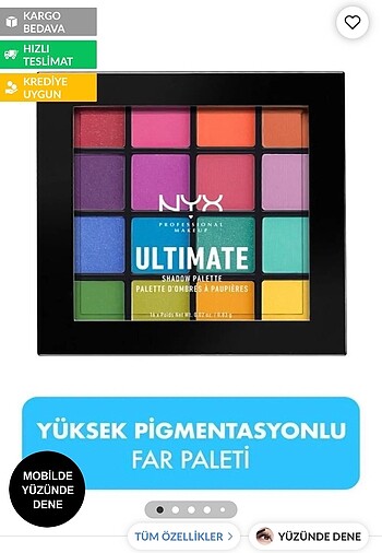 Nyx Professional Far Paleti