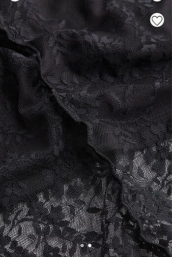 H&M Siyah dantel elbise