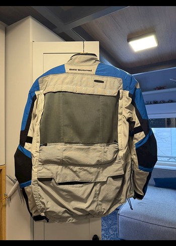 Gri Motosikletçi Stil Erkek BMW Mont - Görsel 2