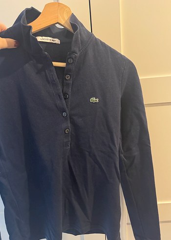 Lacoste Lacivert Düğmeli Kadın sweat - Görsel 3