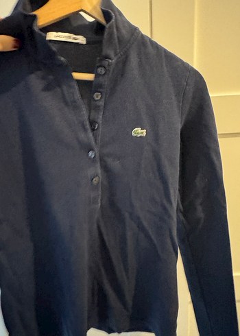 Lacoste Lacivert Düğmeli Kadın sweat - Görsel 2