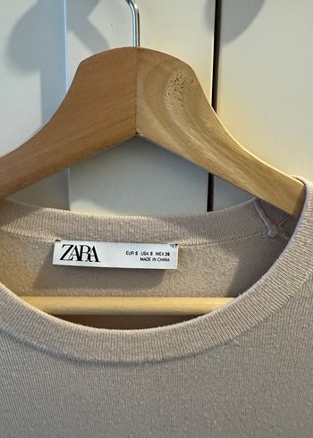 Bej Kadın Keten Kumaş Salaş Triko - Görsel 3